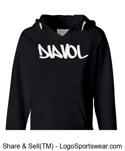 Ladies Sydney V-neck Hoody - BLCK Design Zoom