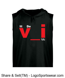 BLCK - Sleeveless- Hooded Tee Design Zoom